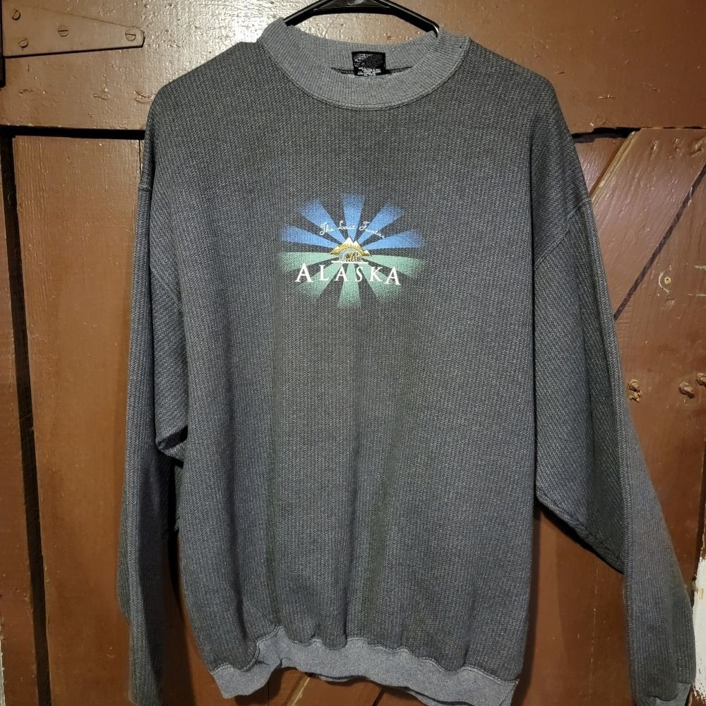 Vintage Alaska crew neck sweater sz L
